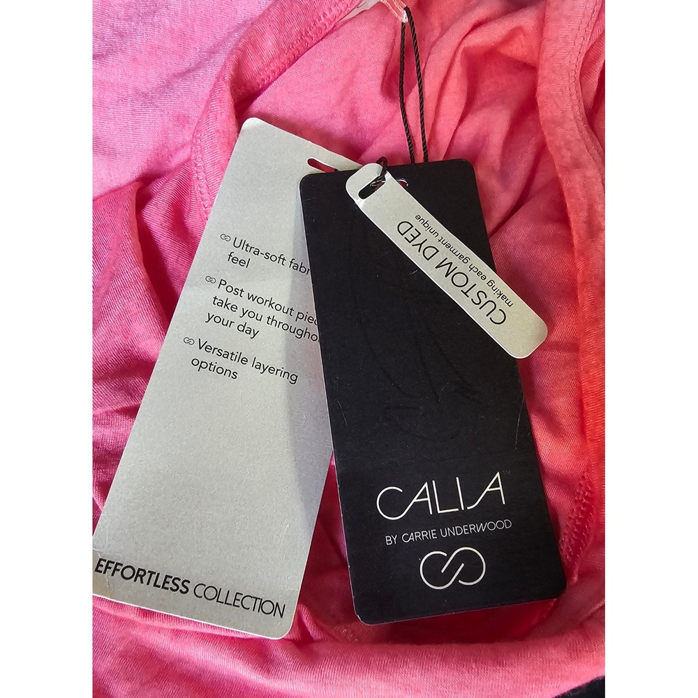 CALIA By Carrie Underwood Lounge Boxy Top‎ Small Rouge Red Soft Athleisure - Picture 6 of 8